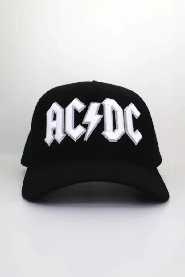 Boné Trucker Bordado AC/DC Back in Black